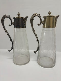 Decanter con manici d'argento