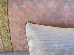 Fortuny Pillows with Antique Metalic Trim