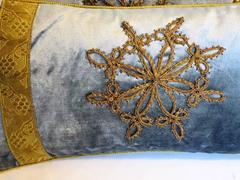 Antique Metalic Appliqued Pillows