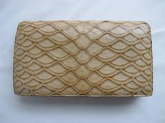 Rare Hermes Crocodile Belly Clutch, circa 1980s