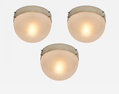 Sergio Mazza Clio Flush Mount, Set of 3