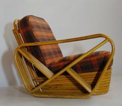 Paul Frankl Style Six Strand Four-Piece Rattan Sectional Sofa SATURDAY SALE