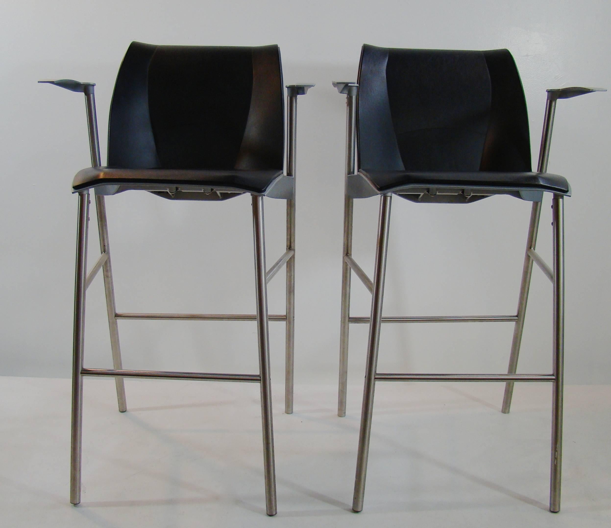 Frank Gehry for Knoll Studio Limited Edition Fog Bar Stools In Excellent Condition For Sale In Denver, CO