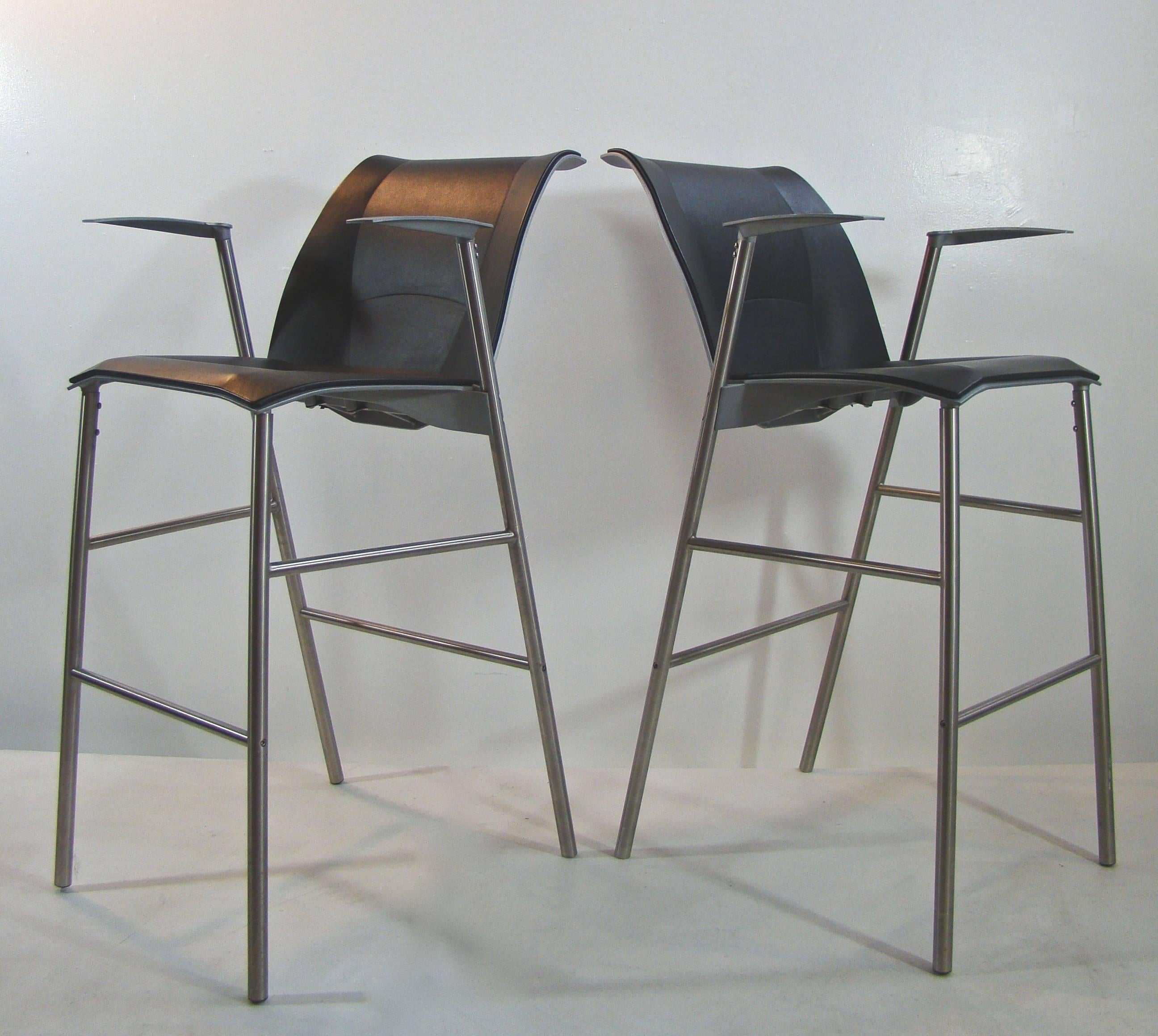 American Frank Gehry for Knoll Studio Limited Edition Fog Bar Stools For Sale