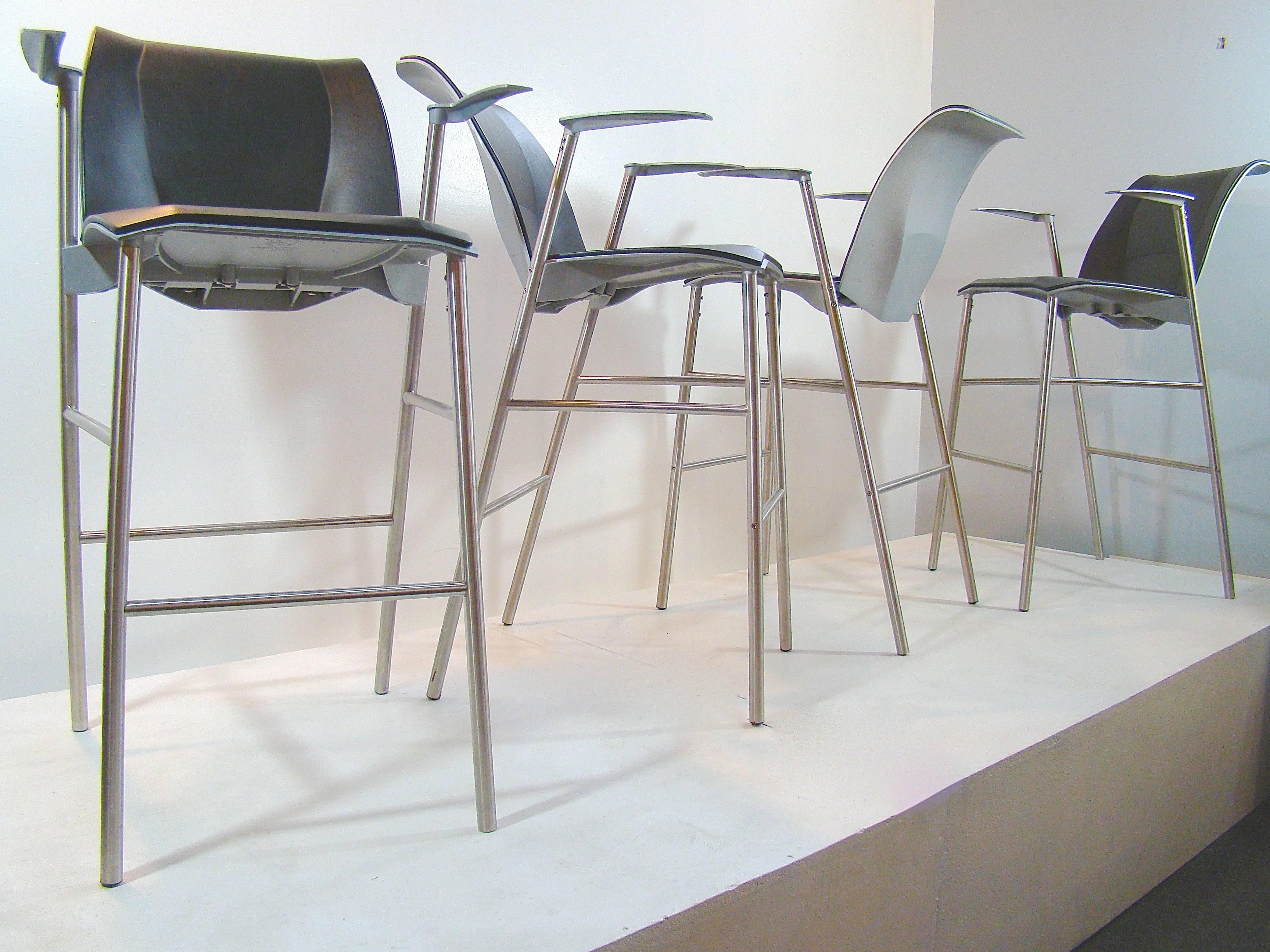 Frank Gehry for Knoll Studio Limited Edition Fog Bar Stools For Sale 2