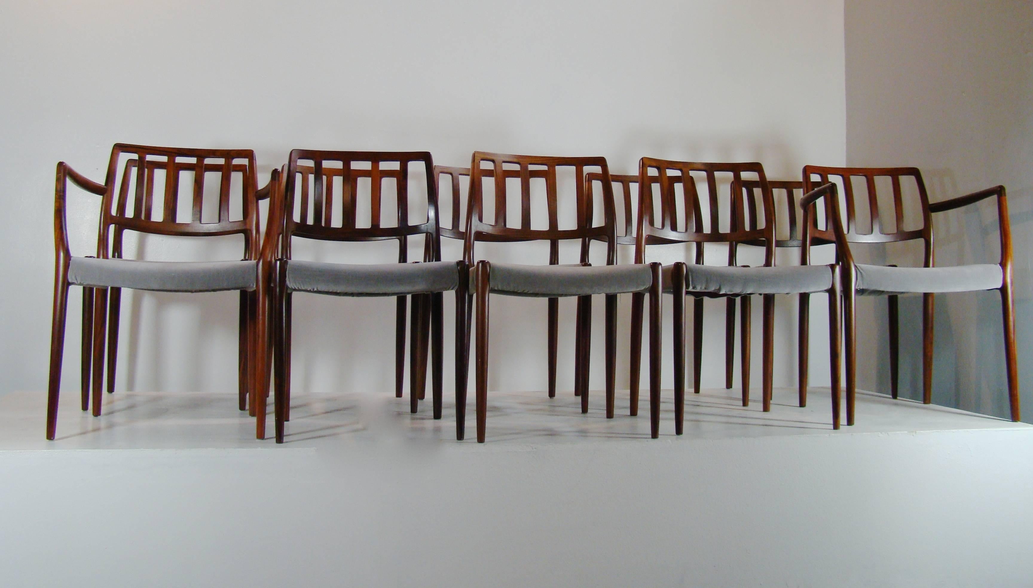 Rosewood Dining Table by Skovby, Denmark In Excellent Condition In Denver, CO