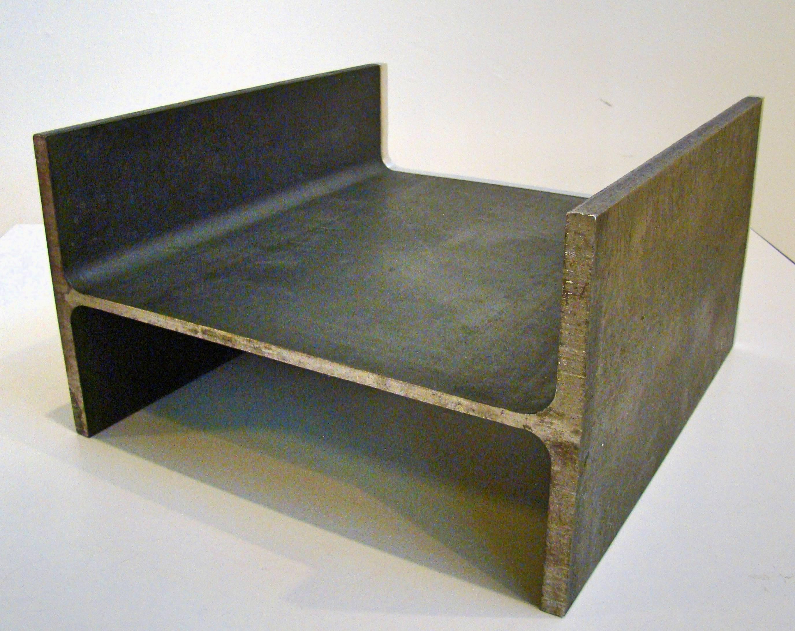 American Exquisite Bauhaus Inspired Steel Sculpture/Table by James Prestini