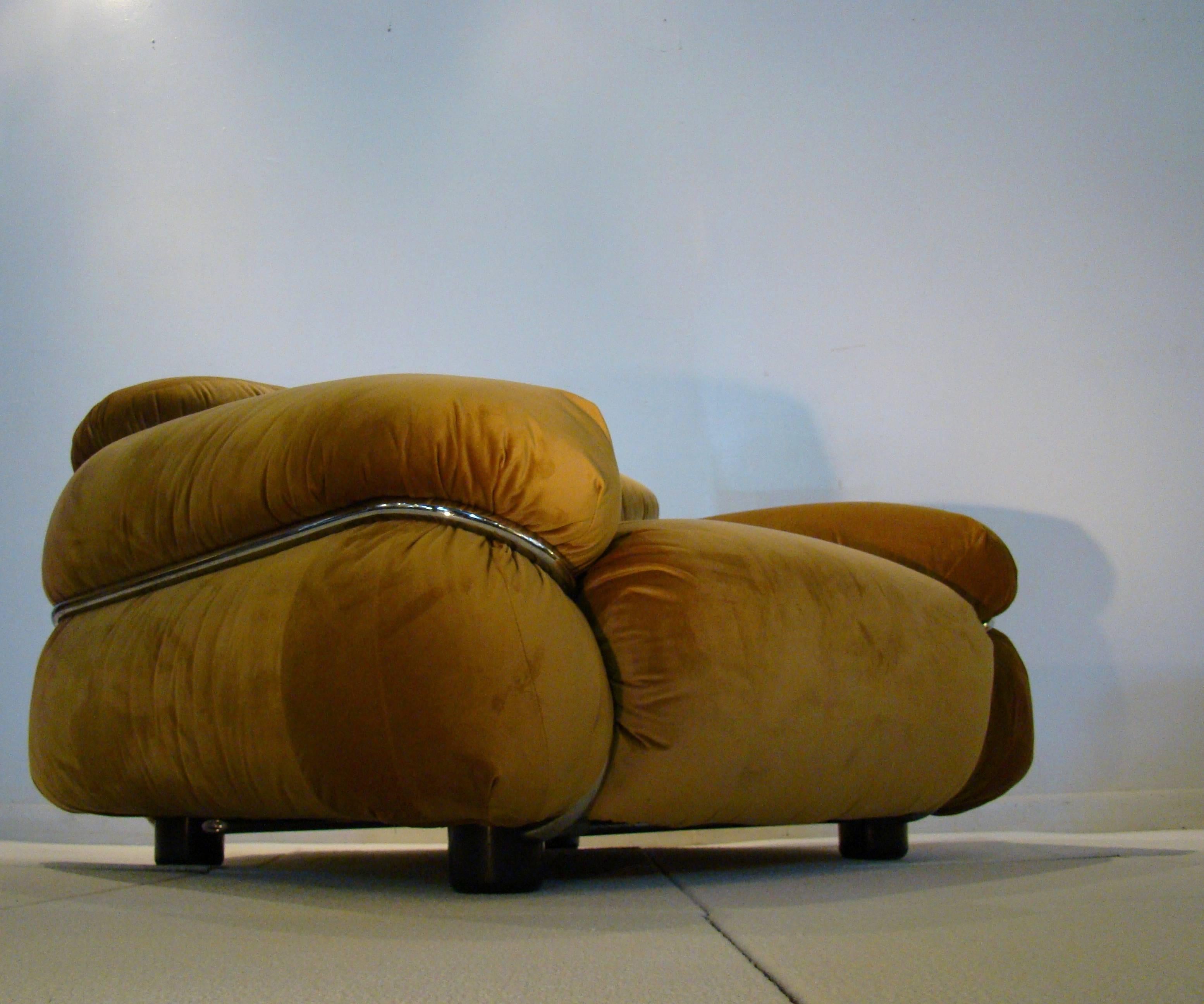 Late 20th Century Gianfranco Frattini and Tobia Scarpa Three-Piece Lounge Set for Cassina, Italy