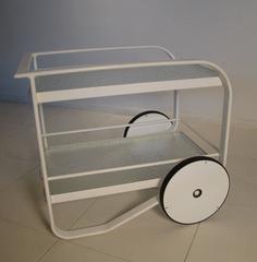 Brown Jordan Quantum Indoor or Outdoor Bar Cart Designed by Richard Frinier