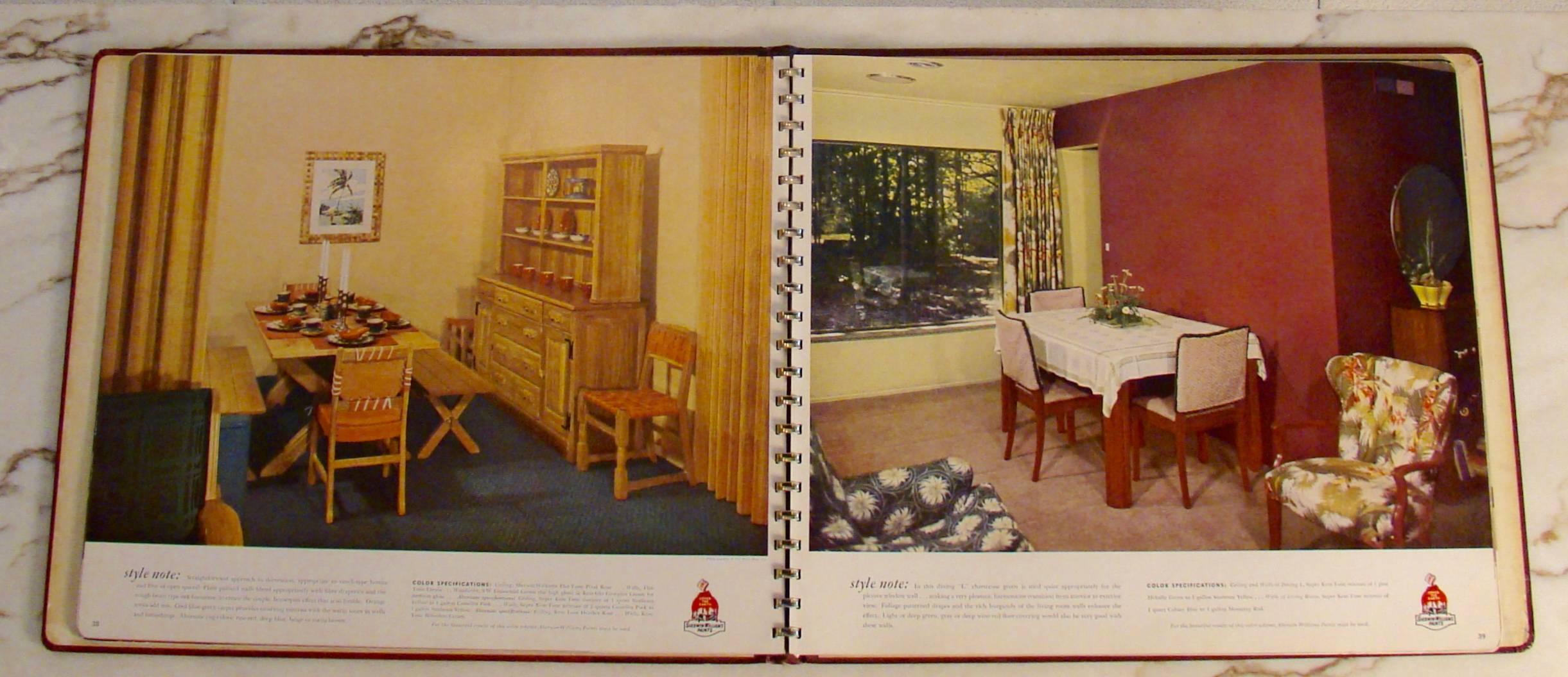 Mid-Century Modern Sherwin Williams Paint and Style Guide Coffee Table Book