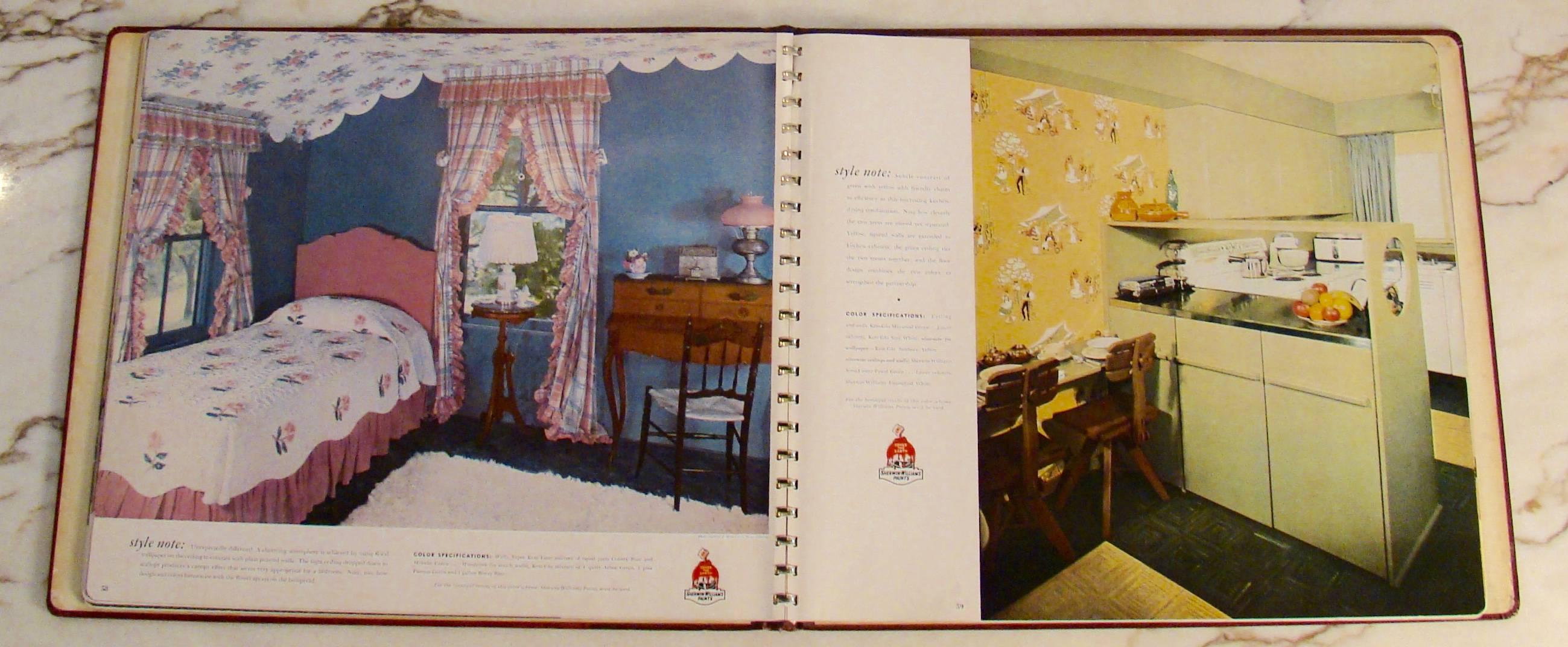 Mid-20th Century Sherwin Williams Paint and Style Guide Coffee Table Book