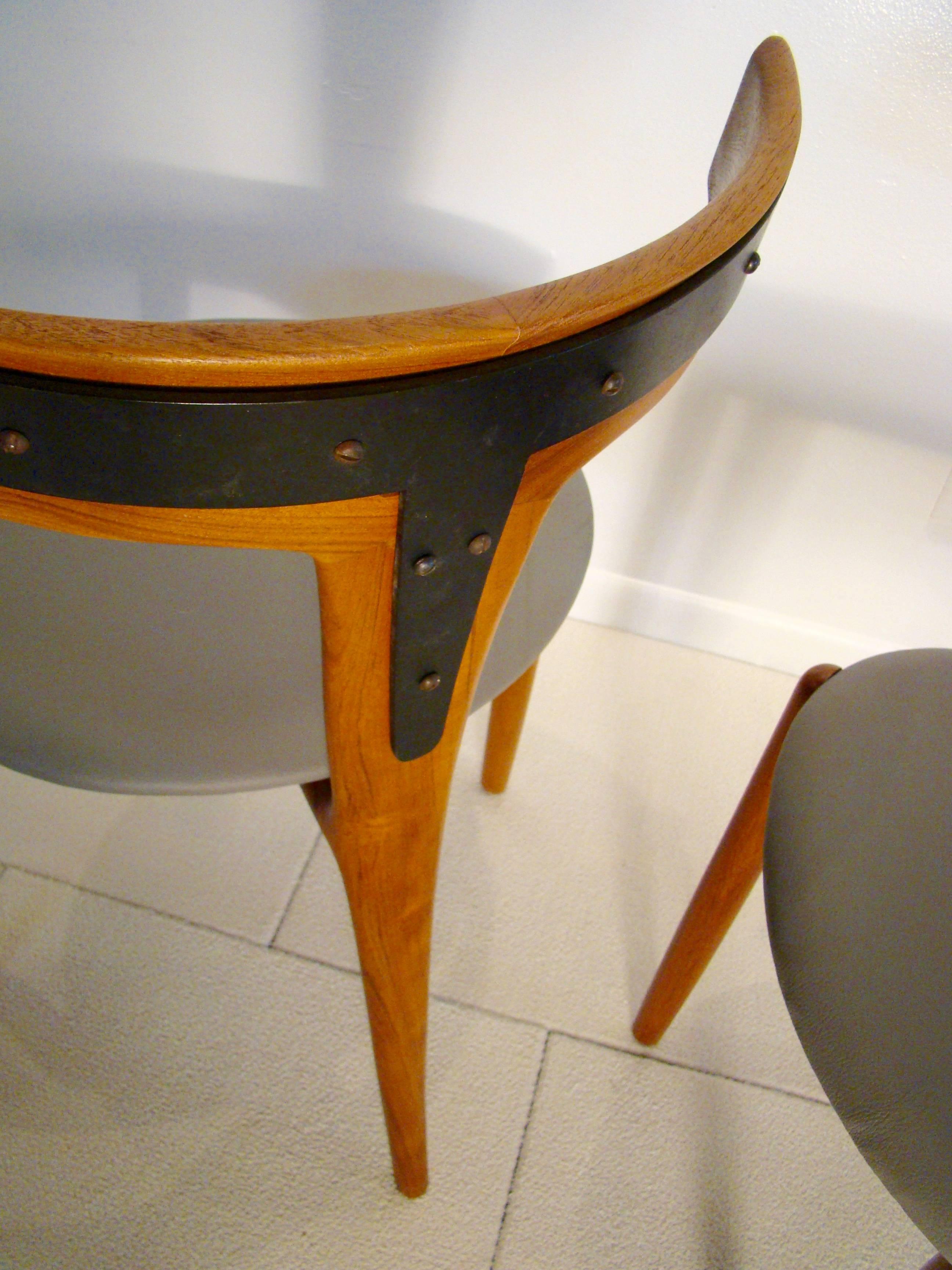 Danish Rare and Beautiful Dining Accent Chair by Kurt Ostervig for Moreddi, Denmark