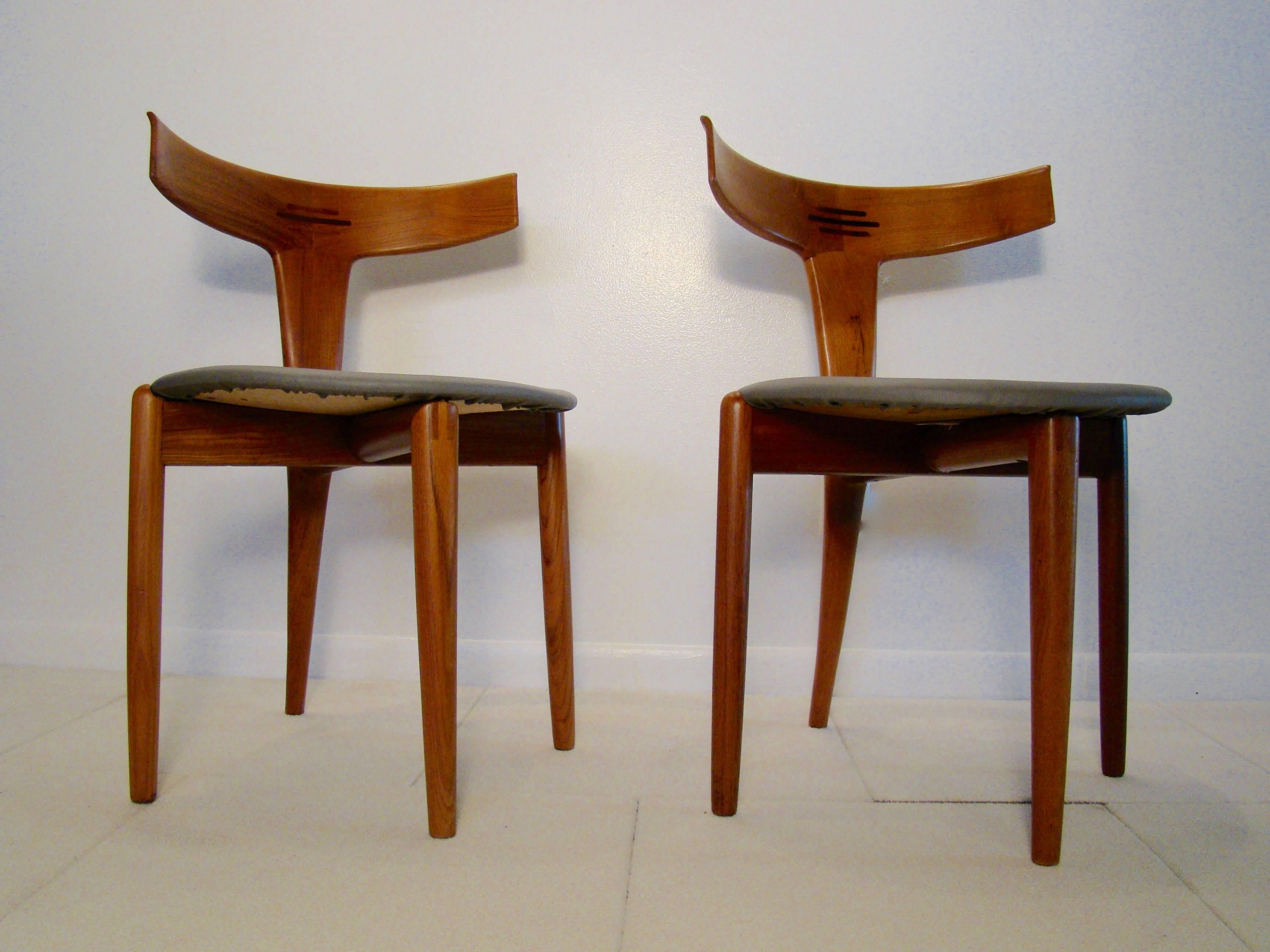 Mid-20th Century Rare and Beautiful Dining Accent Chair by Kurt Ostervig for Moreddi, Denmark