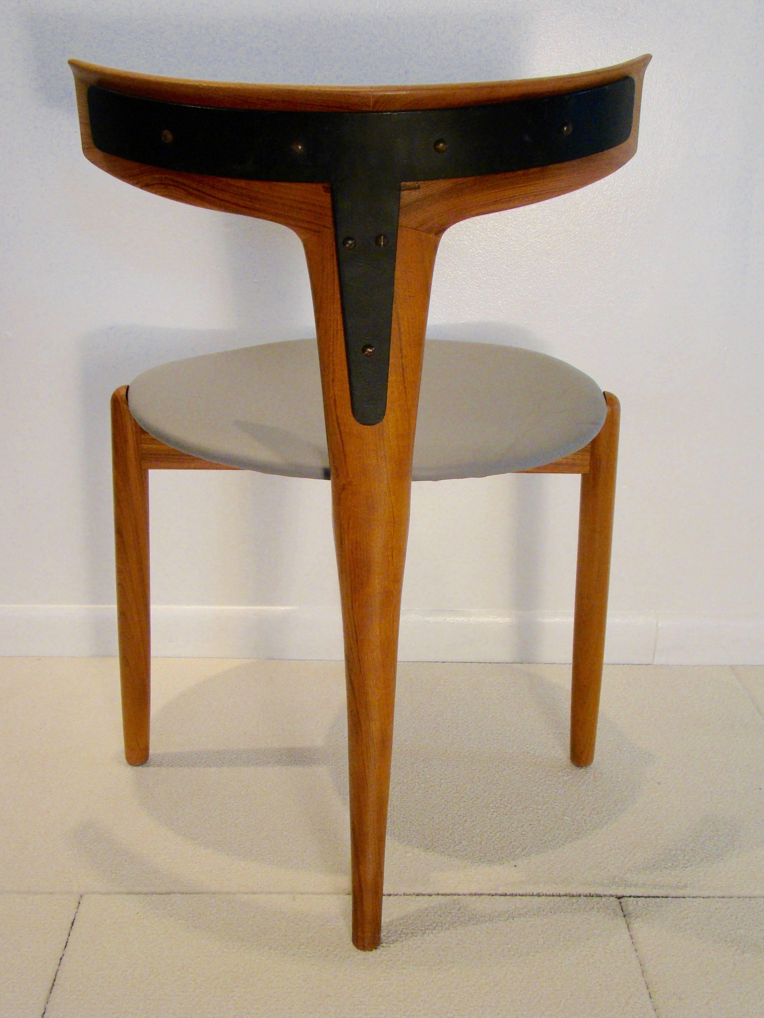 Rare and Beautiful Dining Accent Chair by Kurt Ostervig for Moreddi, Denmark 1