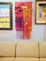 Handwoven "Wool Ravel" Wall Tapestry/Textile by 'Mallory', 'USA'