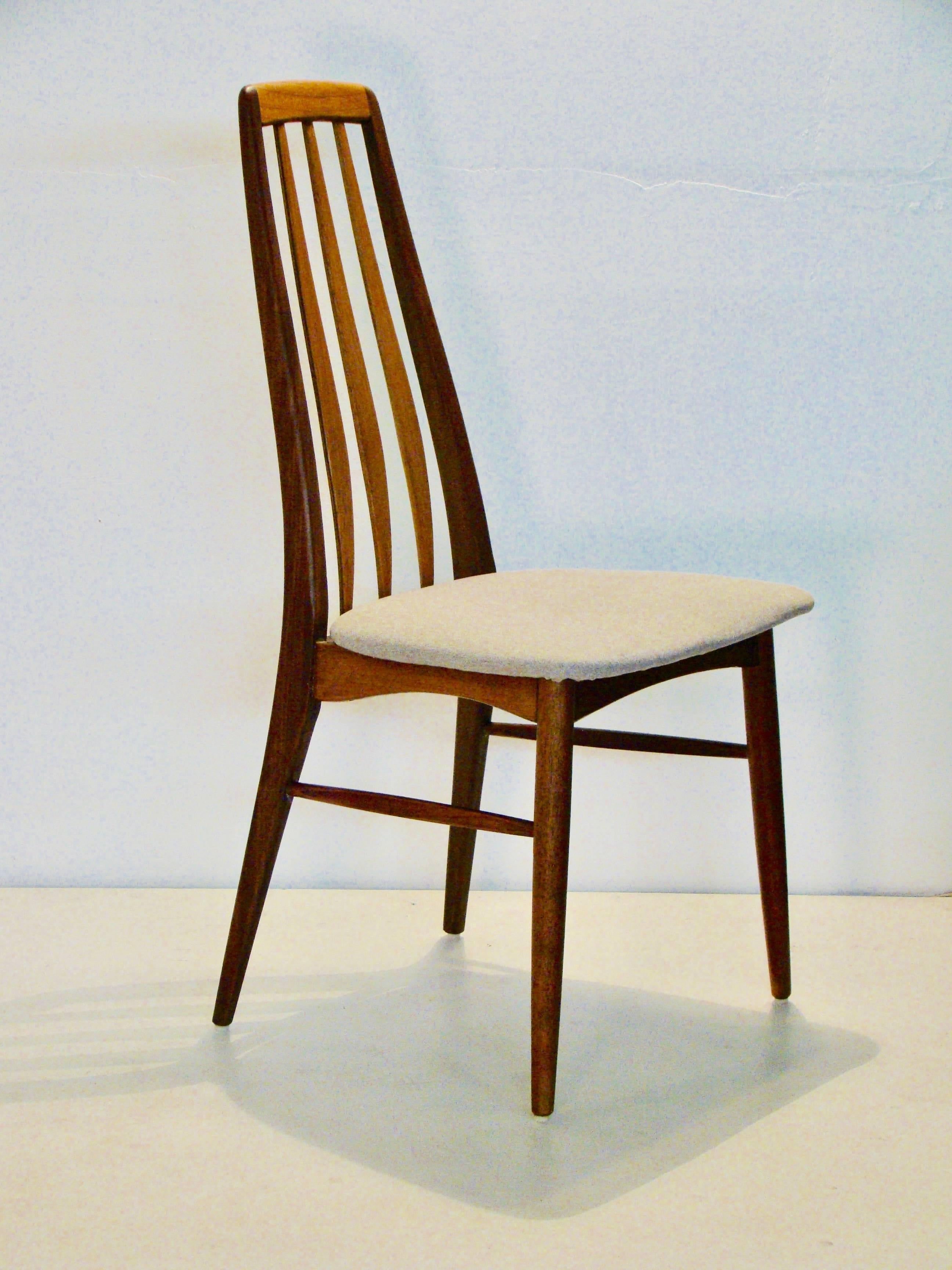 Danish Modern Teak High Back Set of Six Dining Chairs by Koefoeds Hornslet 2