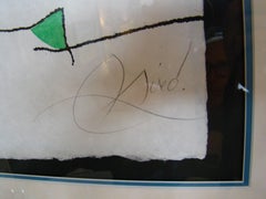 Joan Miro 'Untitled' 'Limited Edition' Aquatint Etching, Signed and Numbered