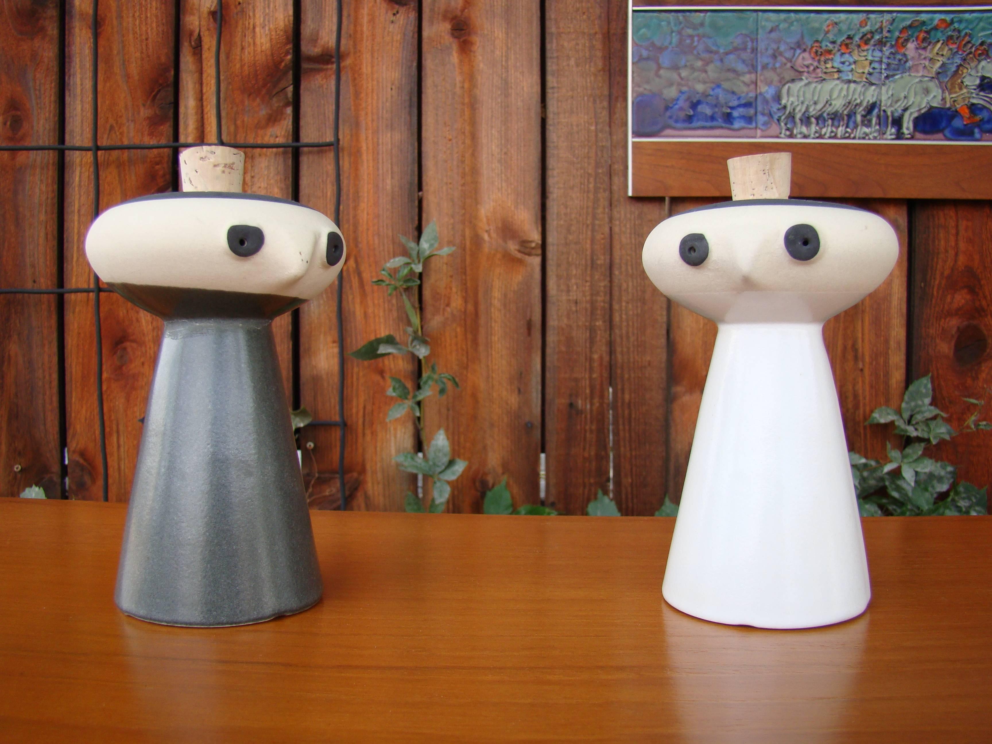 American Salt and Pepper Service by David Gil for Bennington Potters, USA