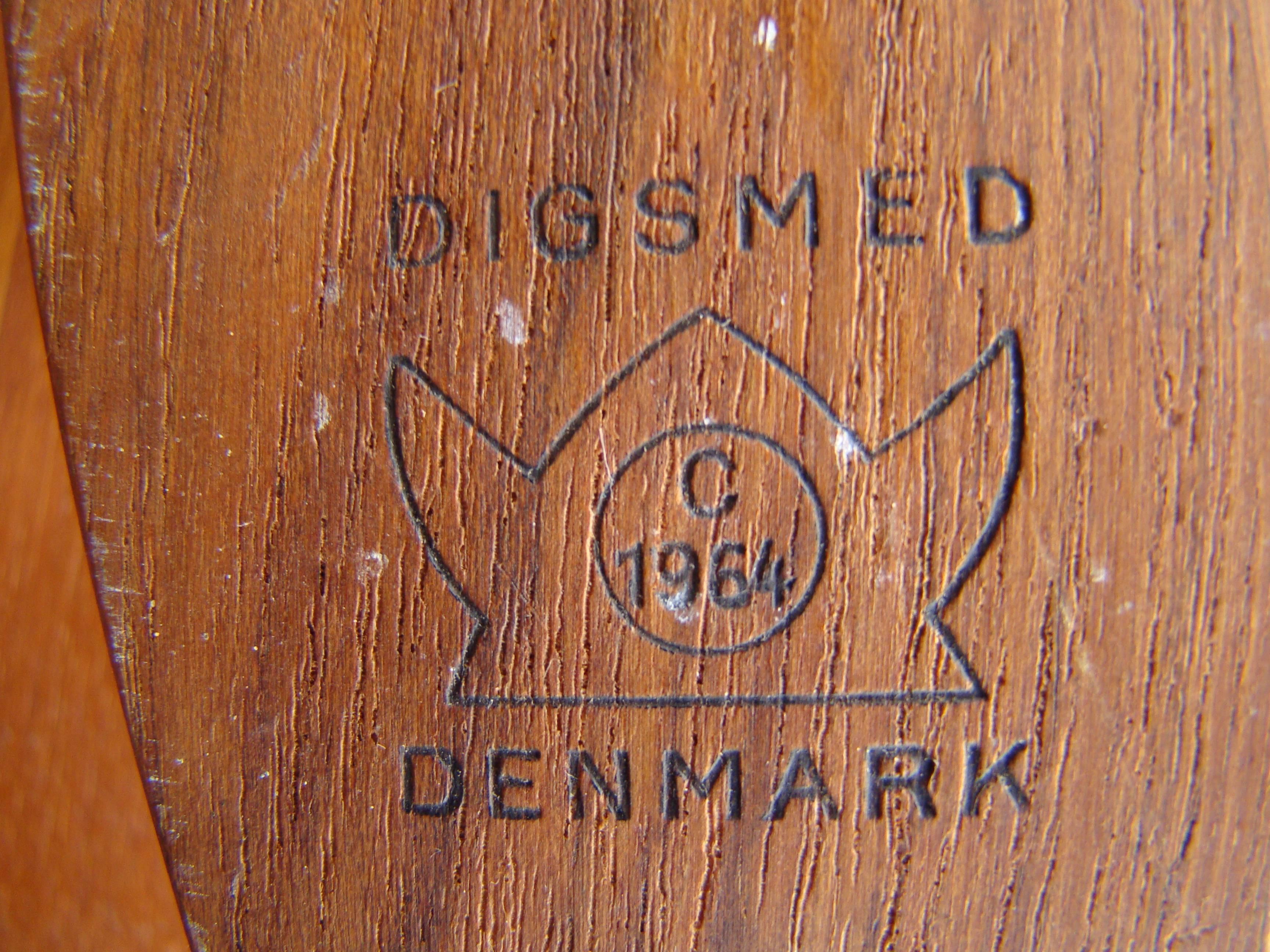 Danish Modern Teak Wall Mount Spinning Spice Rack by Digsmed, Denmark, 1964 In Excellent Condition For Sale In Denver, CO