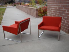 Pair of B3 Upholstered Lounge Chairs by Fabien Baron for Bernhardt 'USA'