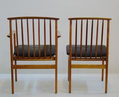 Set of Four Teak and Leather Chairs by DUX "SATURDAY SALE"