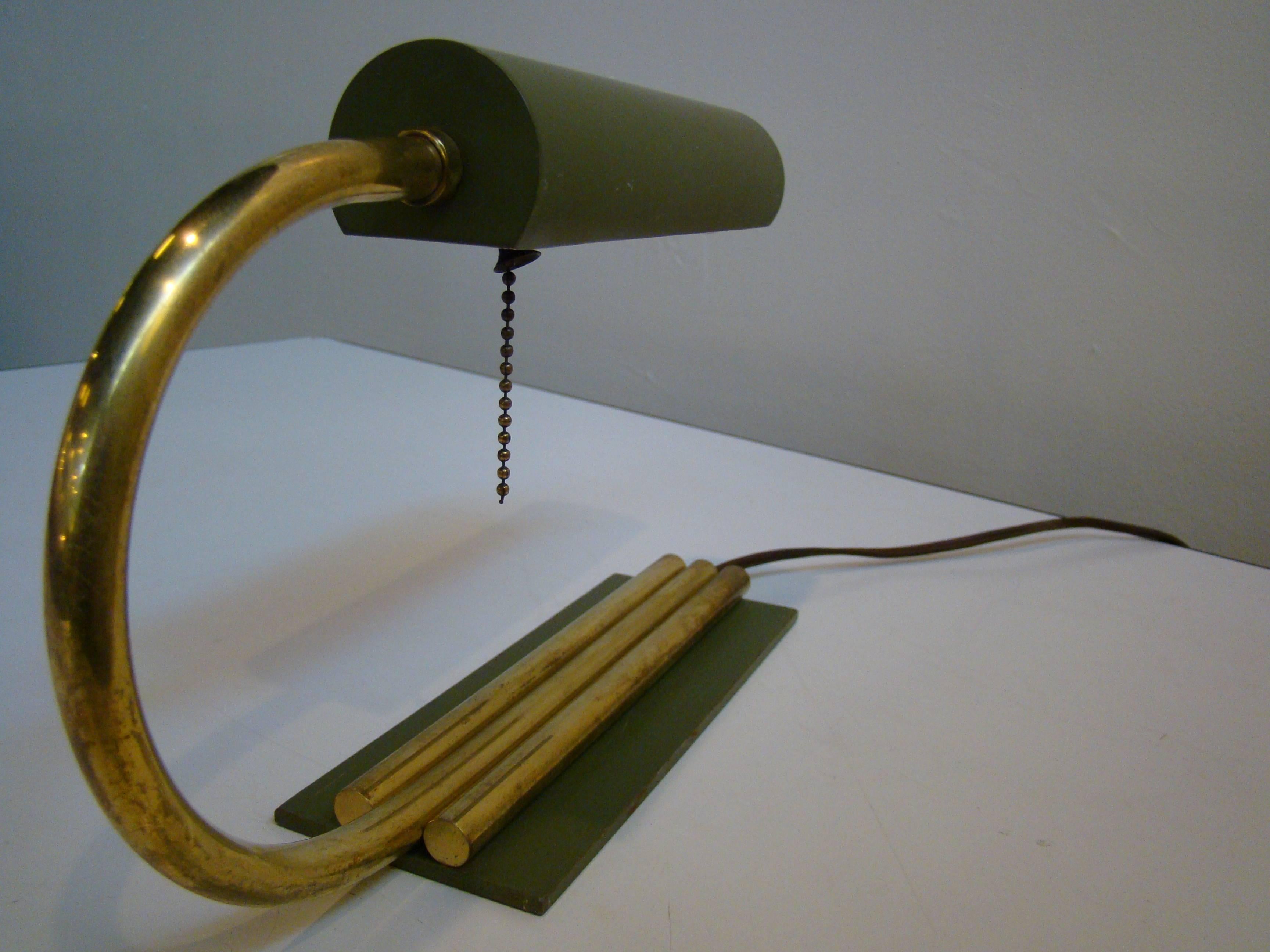 American Art Deco Machine Age Desk Lamp after Gilbert Rohde For Sale