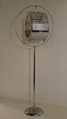 Art Deco Machine Age Chrome Bird Cage and Stand by Hendryx