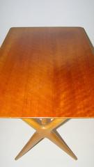 Scissor Leg Side Table, Server Attributed to Renzo Rutili for Johnson Furniture