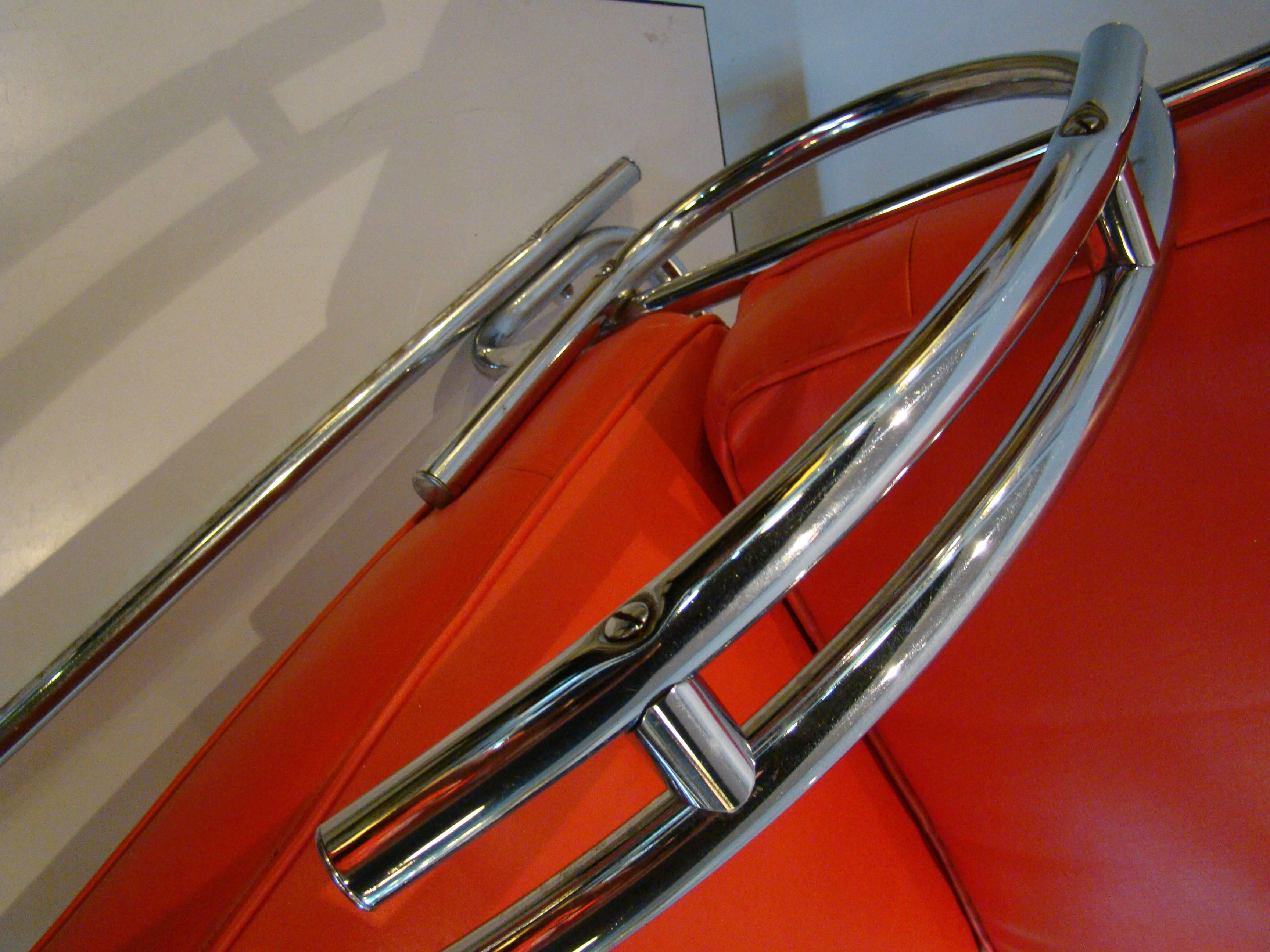 Art Deco/Machine Age Chrome Lounge Chair Attributed to KEM Weber 2