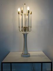 Impressive, Soaring Chandelier Table Lamp in the Style of Tommy Parzinger