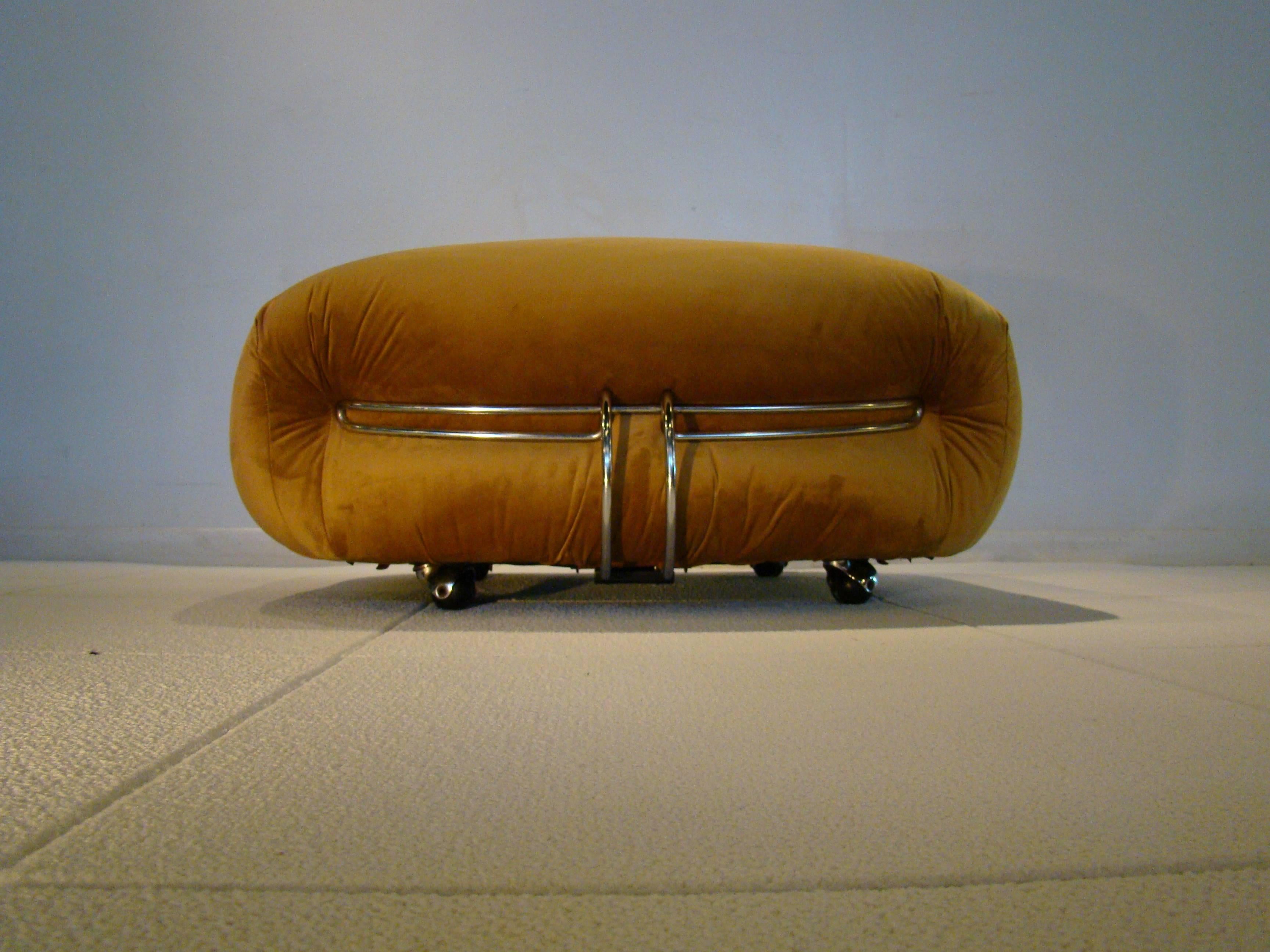 Gianfranco Frattini and Tobia Scarpa Three-Piece Lounge Set for Cassina, Italy 1