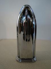 Art Deco Machine Age Chrome Lily Cup Cabinet Dixie Cup Dispenser