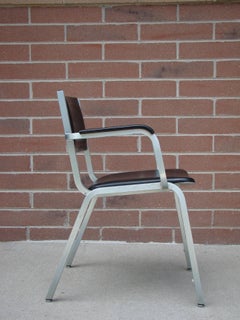 Industrial Aluminium Machine Age Armchair by Steelcase, circa 1950s