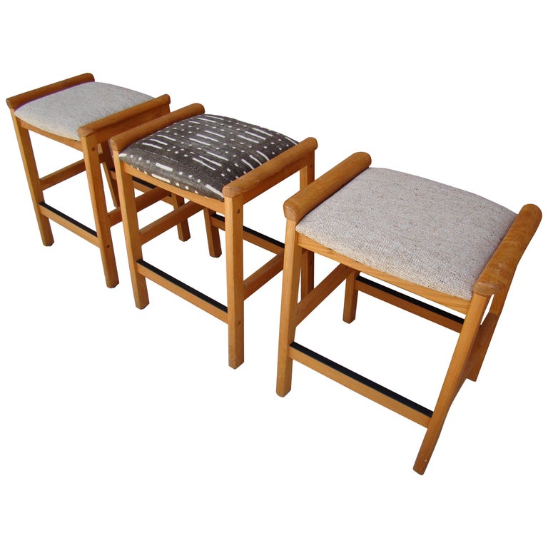 Danish Modern Teak Counter Height Bar Stool by J.L Moller Denmark (1