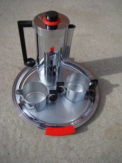 Art Deco Machine Age Modernist Four-Piece Coffee Service by Bruce Hunt
