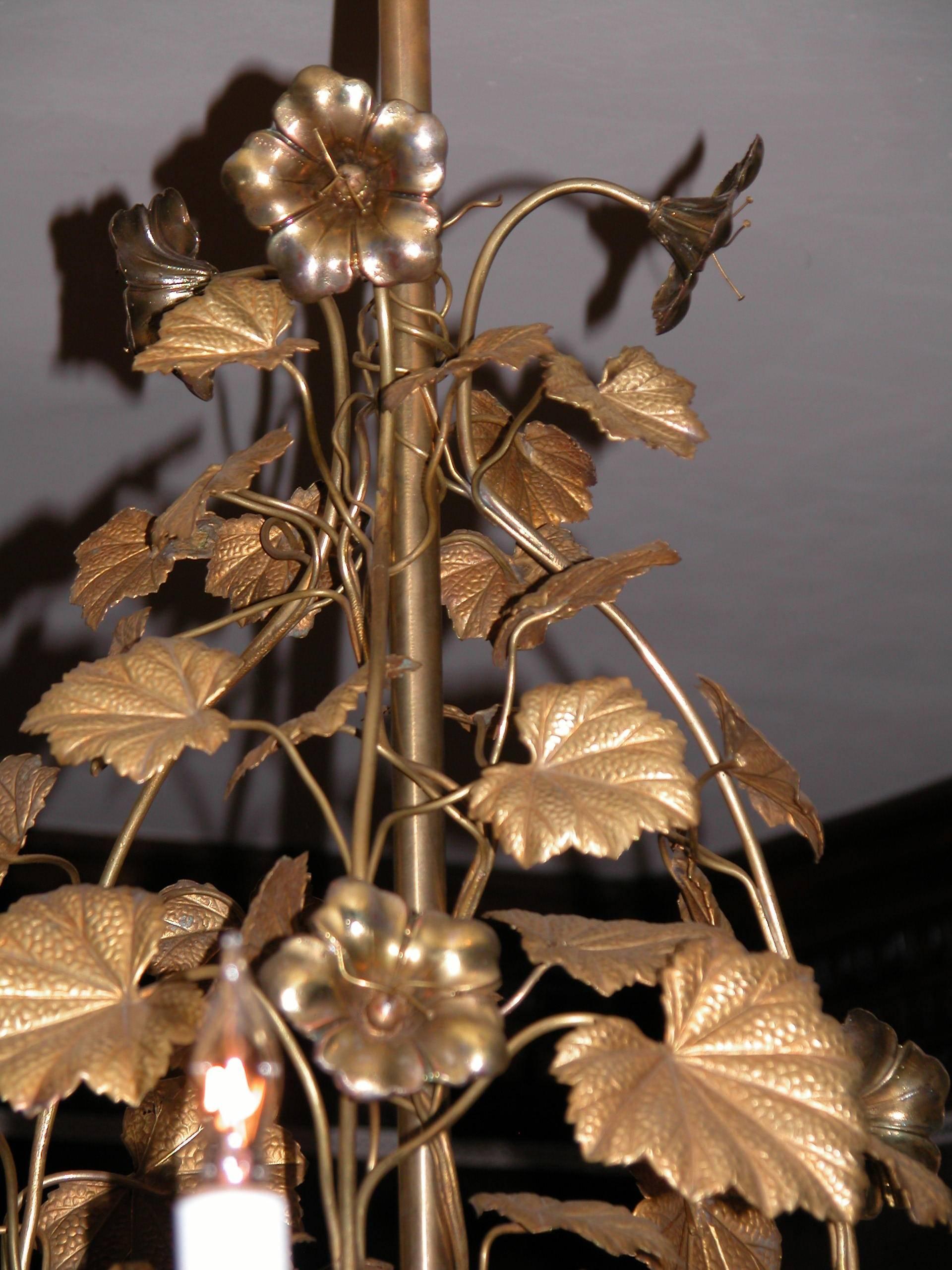nasturtium chandelier