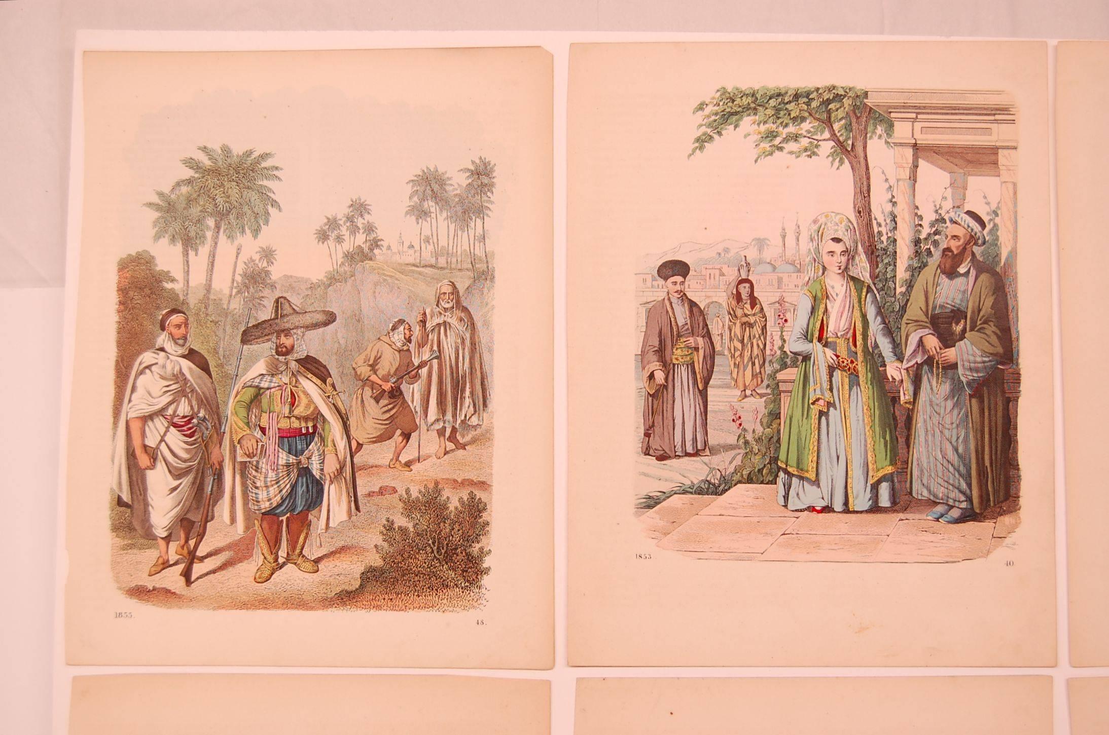 Early Victorian Set of Eight 19th Century Prints of Middle Eastern Interest For Sale