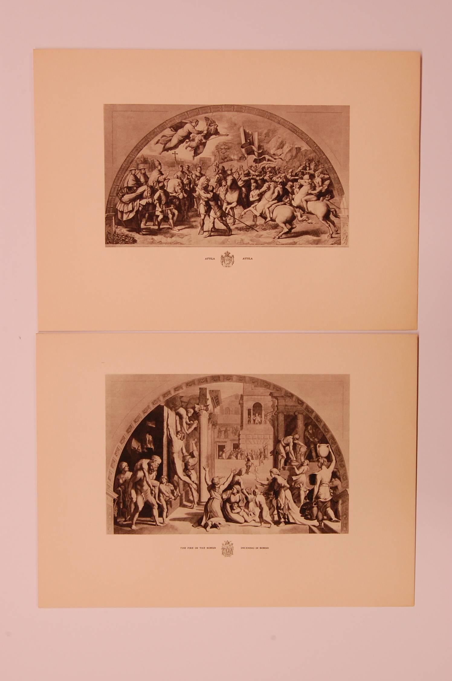 Unknown Set of Eight 20th Century Prints Depicting Ancient Roman Events For Sale