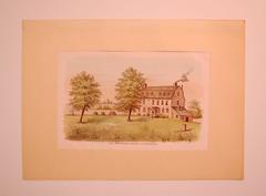 Set of Ten 19th Century Prints of American Properties of the 18th & 19th Century
