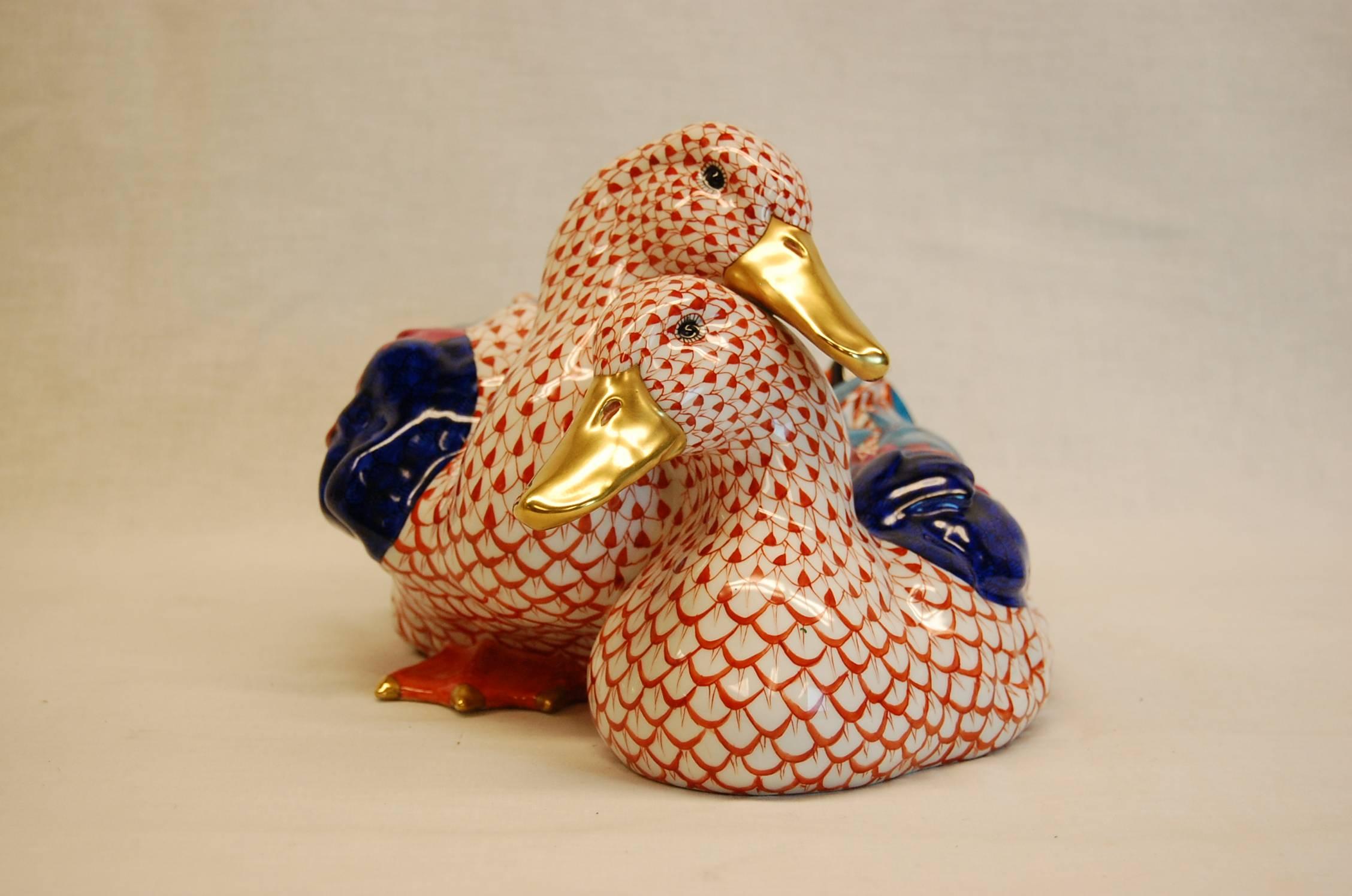 herend ducks pair