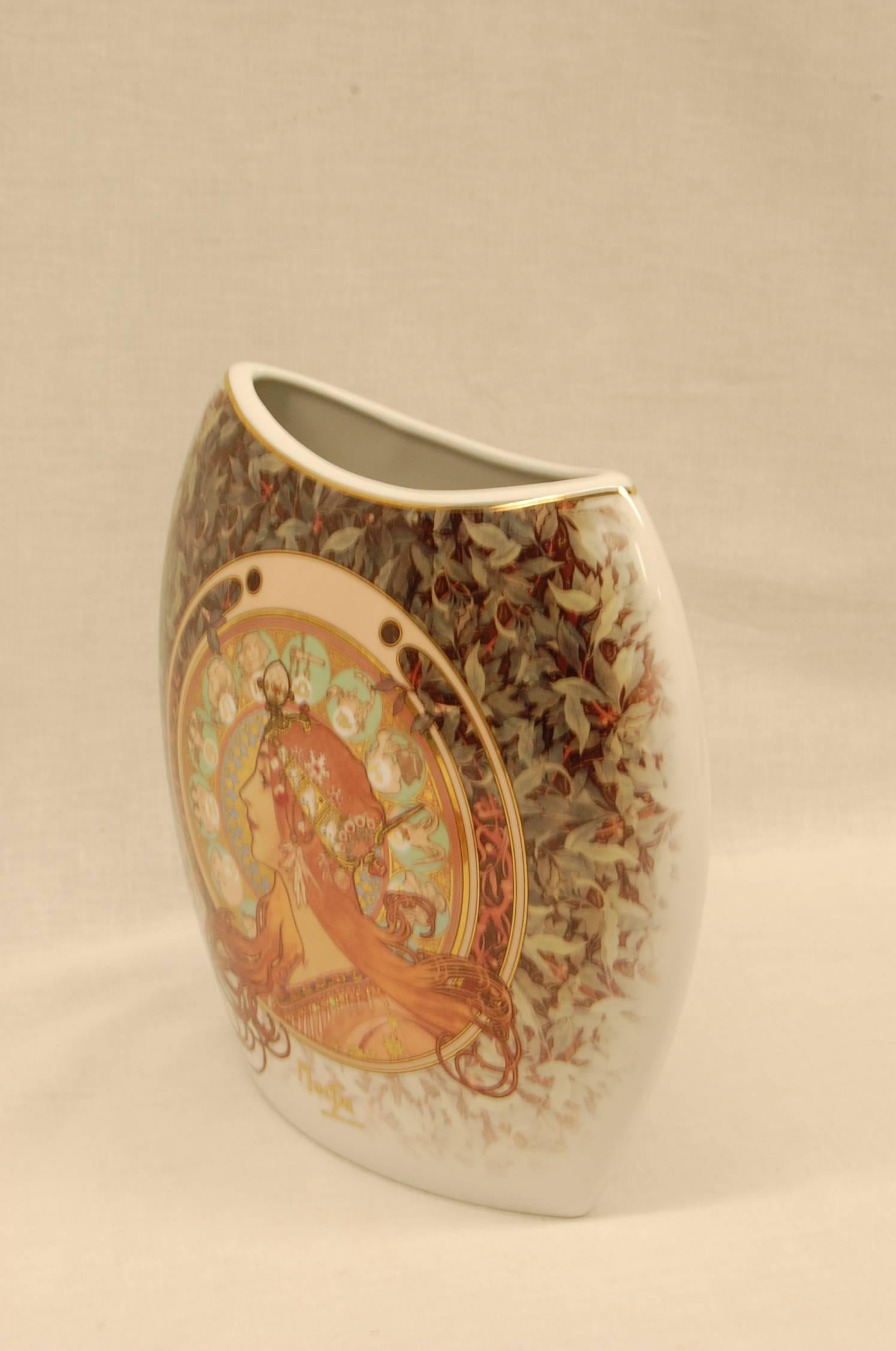Belle Époque 5 Porcelain Vases by Goebel, 2004 Artis Orbis 