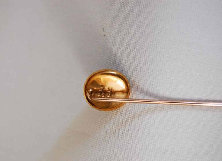 Tiffany and Co. 18 Karat Gold Lapel Pin Depicting a Sulfide Boston