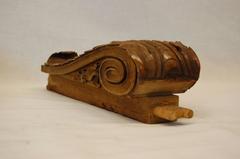 Set of Five Beechwood Carved Brackets, circa 1920s