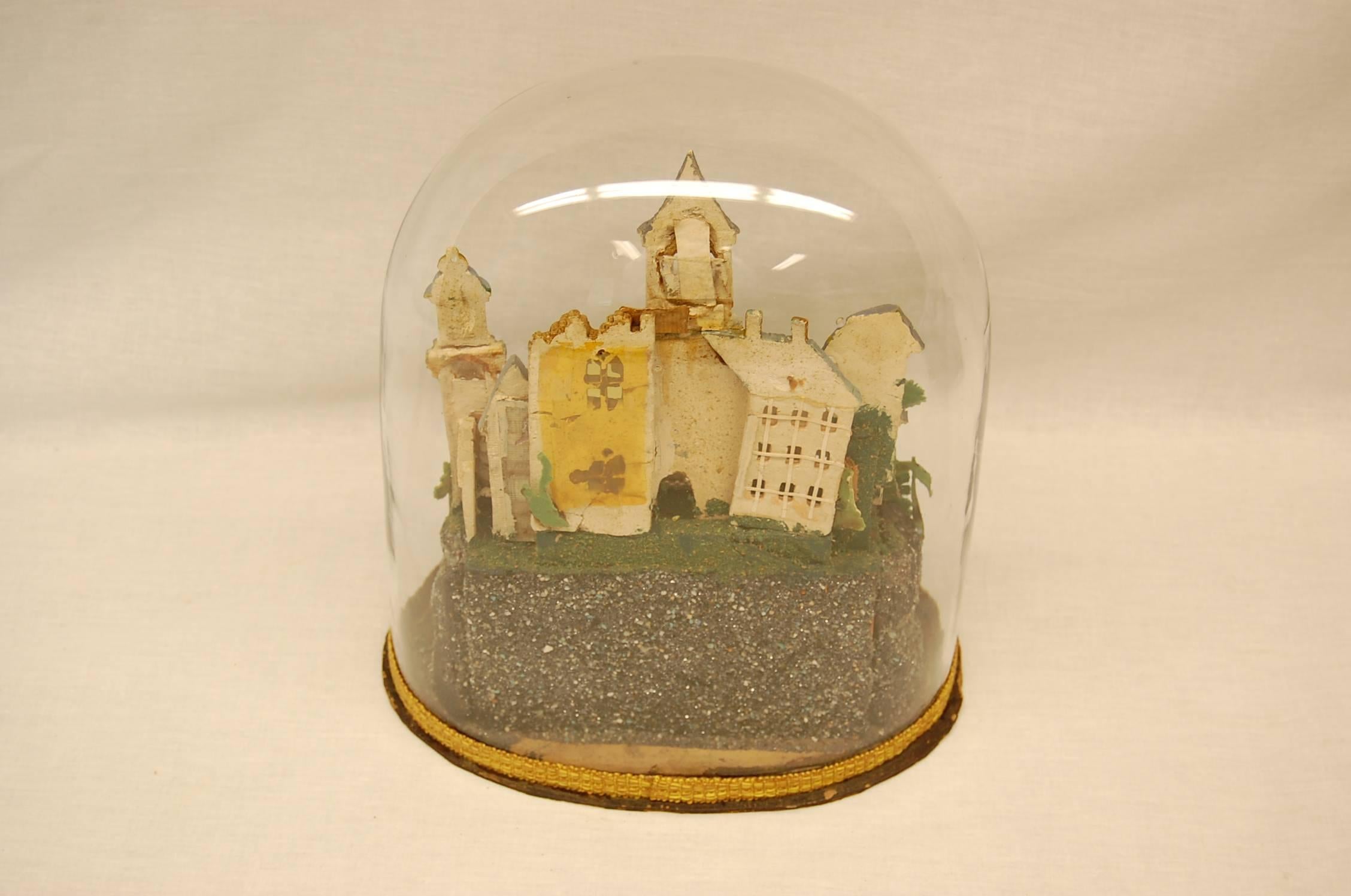 glass dome diorama