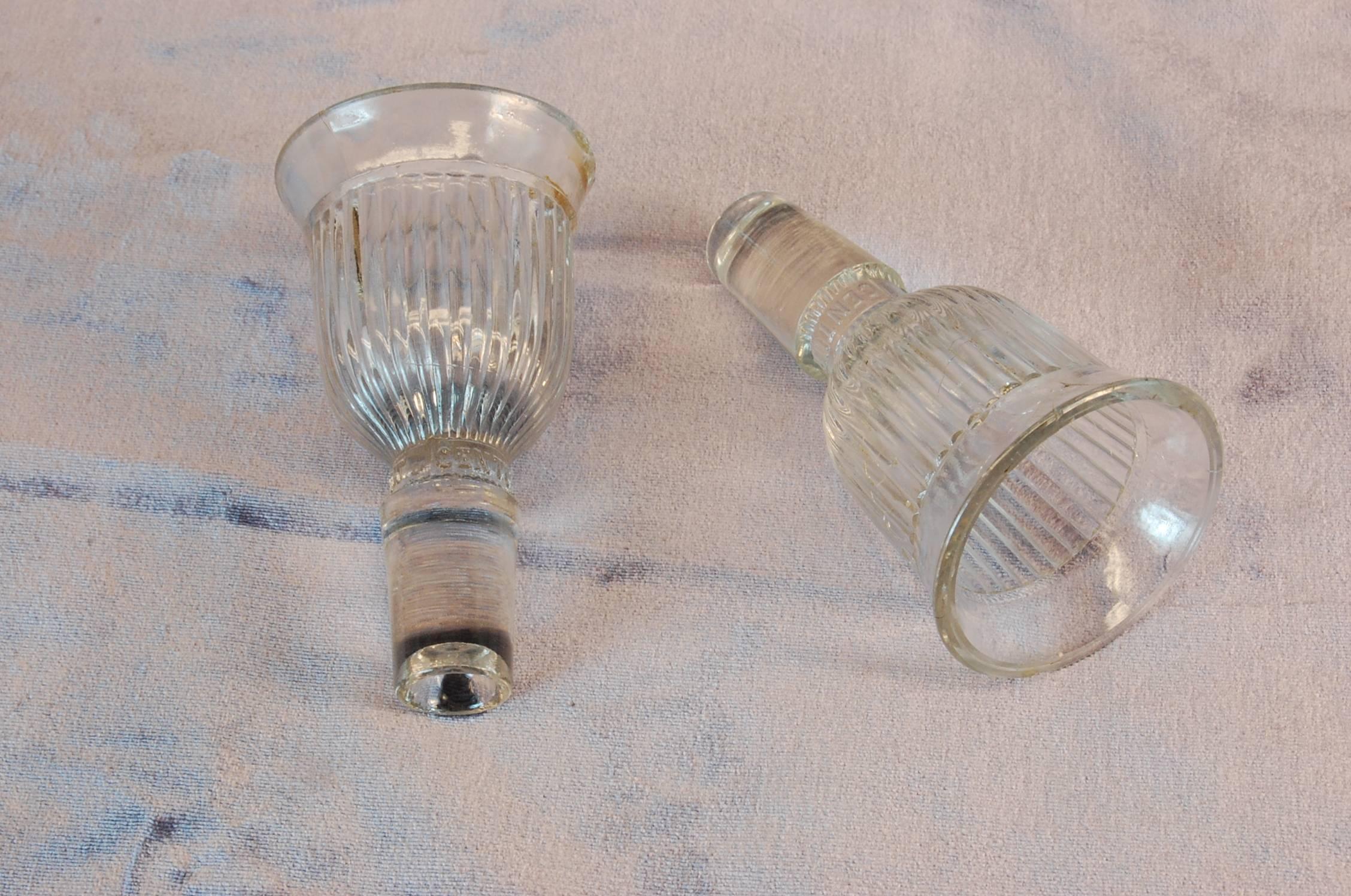 antique glass decanters with stoppers