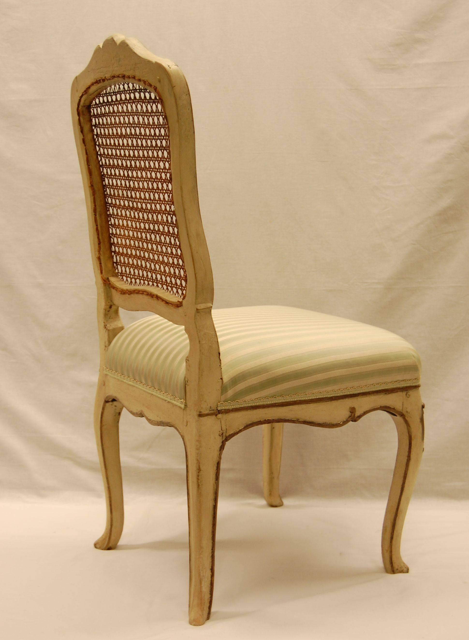 caned chair