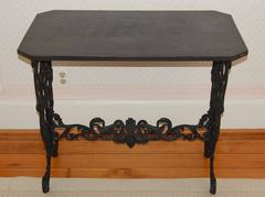 Cast Iron Table w/ Original Iron Top in the Style of Coalbrookdale, late 19th C.