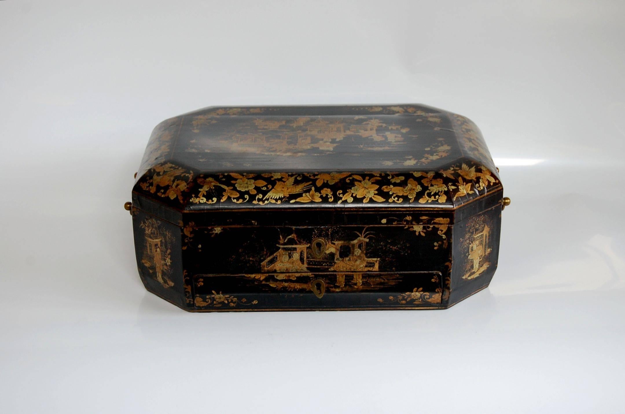 antique japanese sewing box