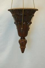 19th Century Hanging Carved Wood Sacristy Bowl