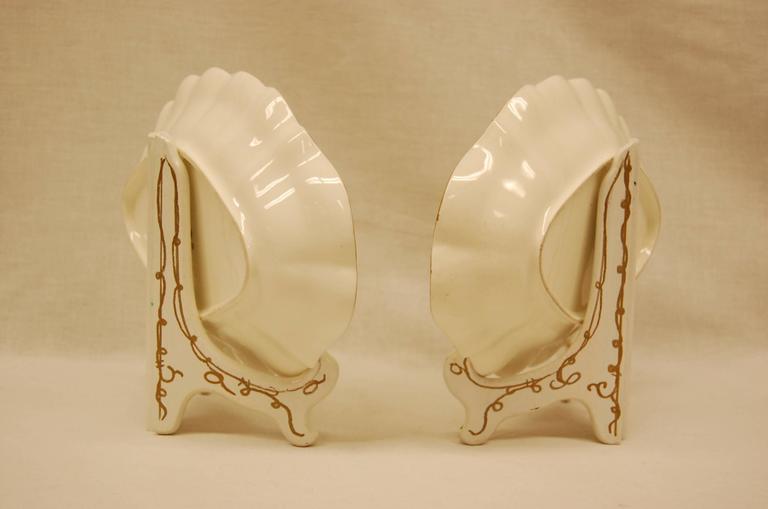 Pair of Royal Worcester Oval Dessert Bowls Dating to 1909 For Sale at